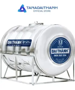 Bồn Nước Inox Đại Thành 2.000L Ngang – SUS 304