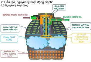 Bồn Tự Hoại Đại Thành 2500L Đứng